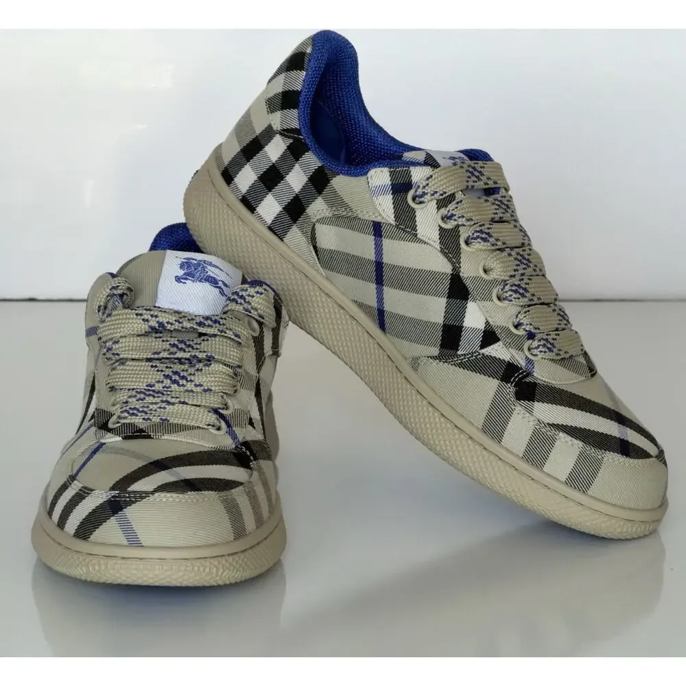 Burberry Women's Lichen IP Check Low Top Sneakers 8 US (38) IT 8095373 NIB $750 - Picture 1 of 16